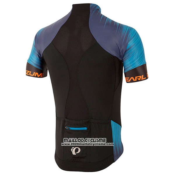 2017 Maillot Ciclismo Pearl Izumi Noir et Bleu Manches Courtes et Cuissard